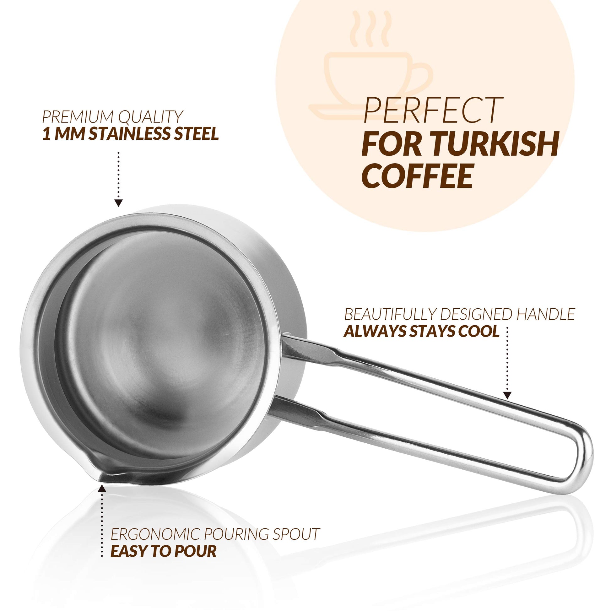 Turkish Coffee Pot, 15oz