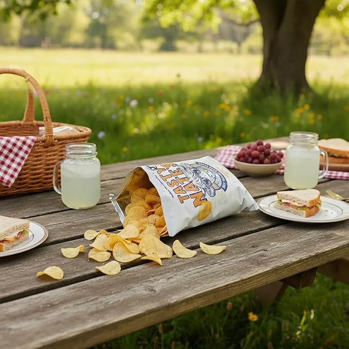 Tasty Nate???Beef Tallow Potato Chips - Original Sea Salt, Fried in 100% Beef Tallow - Seed Oil