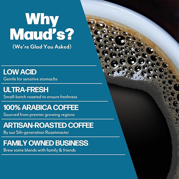 Maud's Decaf Dark Roast and Decaf Medium Roast Coffee Pods Bundle, 54 ct, Decaffeinated Coffee in