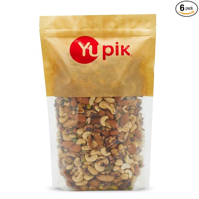 Yupik Raw Mix Nuts, 1 lb, Premium Natural Mixed Nuts with Almonds, Walnuts, Pistachios, Cashews