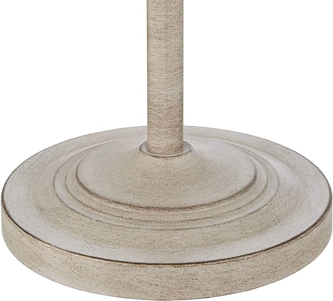 360 Lighting Carter Traditional 3 Piece Table Floor Lamp Set Beige Metal Cream Fabric Tapered Drum