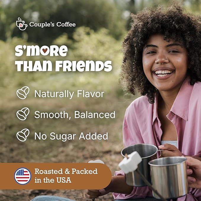 Couple?™s Coffee Ground Coffee | Gives Back to Military Families | S?™more Than Friends | Medium