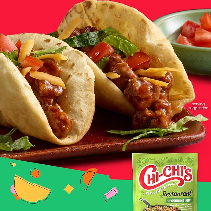 CHI-CHI'S Dry Mix Packets Variety Pack, Taco Seasoning 1.25 oz Pack, Restaurante Seasoning 0.78 oz