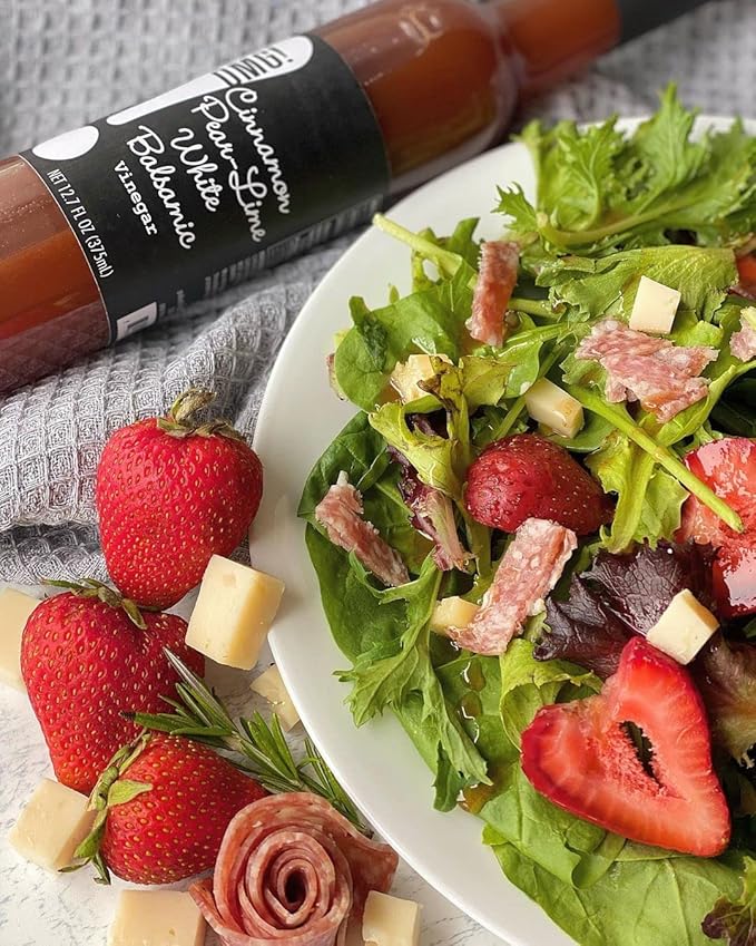 OMG! Oils: Cinnamon Pear-Lime White Balsamic Vinegar (Perfect for Dipping, Marinades, Glazing and