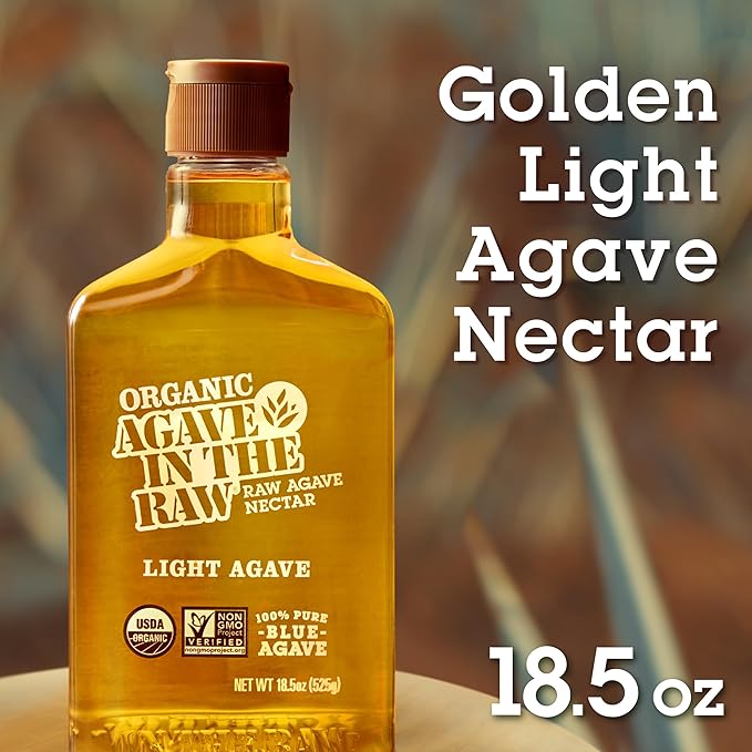 Organic Agave In The Raw Light Agave Nectar, 18.5 oz., Made With Organic Blue Agave From Mexico