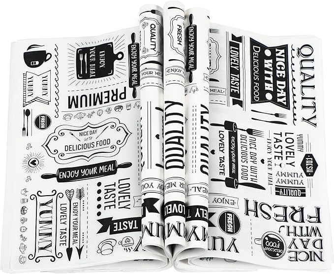 Wax Paper Sheets Deli Newsprint Food Basket Liners Sandwich Wrapping Paper Grease Resistant