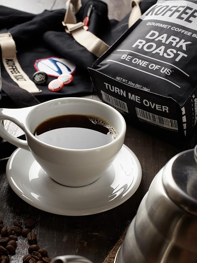 Koffee Kult Dark Roast Whole Bean Coffee - Small Batch 100% Arabica Gourmet Blend, Smooth and Well