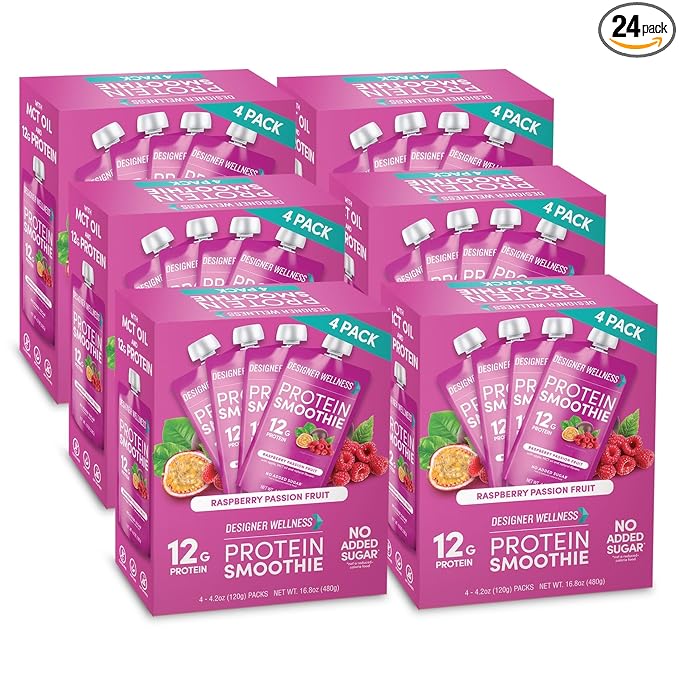 Designer Wellness Protein Smoothie, Real Fruit, 12g Protein, Low Carb, Zero Added Sugar