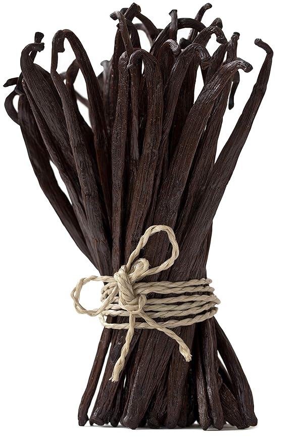 10 Organic Madagascar Vanilla Beans - Whole Extract Grade B Pods for Baking, Homemade Extract