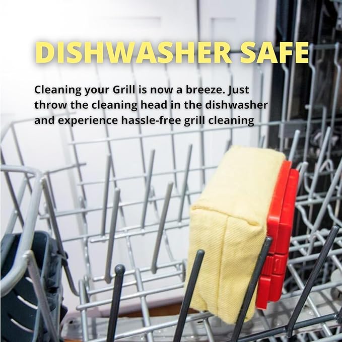 Grill Rescue BBQ Replaceable Cleaning Head, Bristle Free - Durable and Unique Grill Tools for Cast