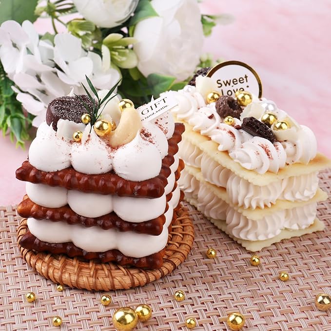 Gold Sprinkles for Cake Decorating, 6 Sizes Mix 4.6 oz Edible Pearls Sugar Sprinkles for Cupcake