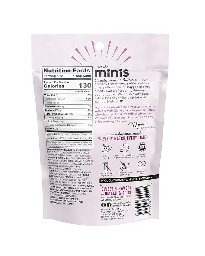 Marimix Snack Mix | Crunch Baked Sweet & Salty Savory Plant Based Naturally Gluten Free Whole Grain