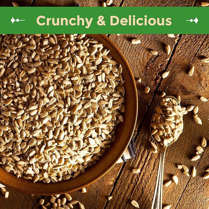 Sincerely Nuts Sunflower Seeds Roasted and Salted, Hulled | No Shell, Gluten-Free Snack, Vegan, and
