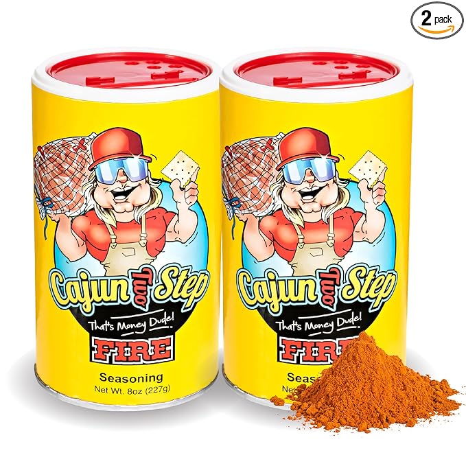 Cajun Two Step Seasoning by StaleKracker - 2 pck, Fire Seasoning for Authentic Creole Louisiana