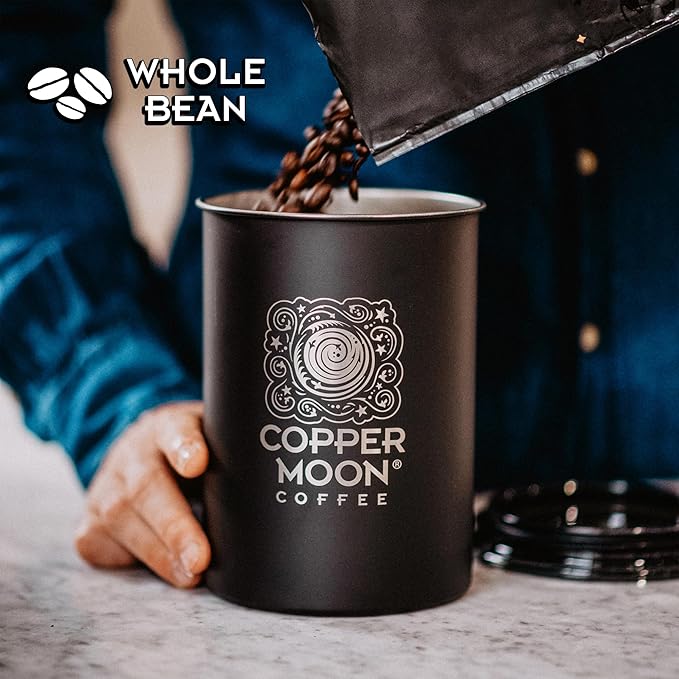 Copper Moon Whole Bean Coffee, Dark Roast, Sumatra Blend, 5 Lb