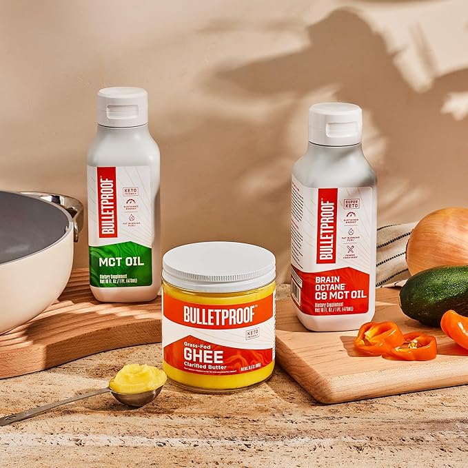 Grass Fed Ghee, 13.5 Oz, Bulletproof 100% Grass Fed, Pasture Raised Clarified Butter Fat, Keto