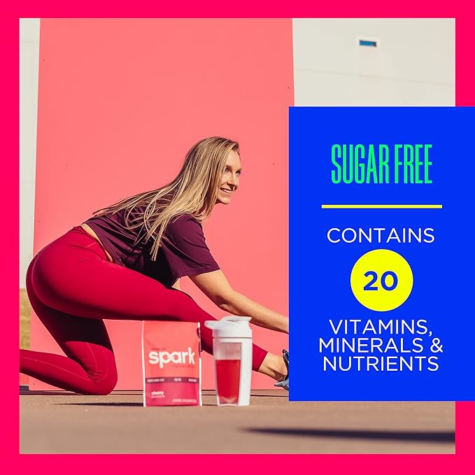 AdvoCare Spark Vitamin & Amino Acid Supplement - Focus & Energy Drink Powder Mix with Vitamin A