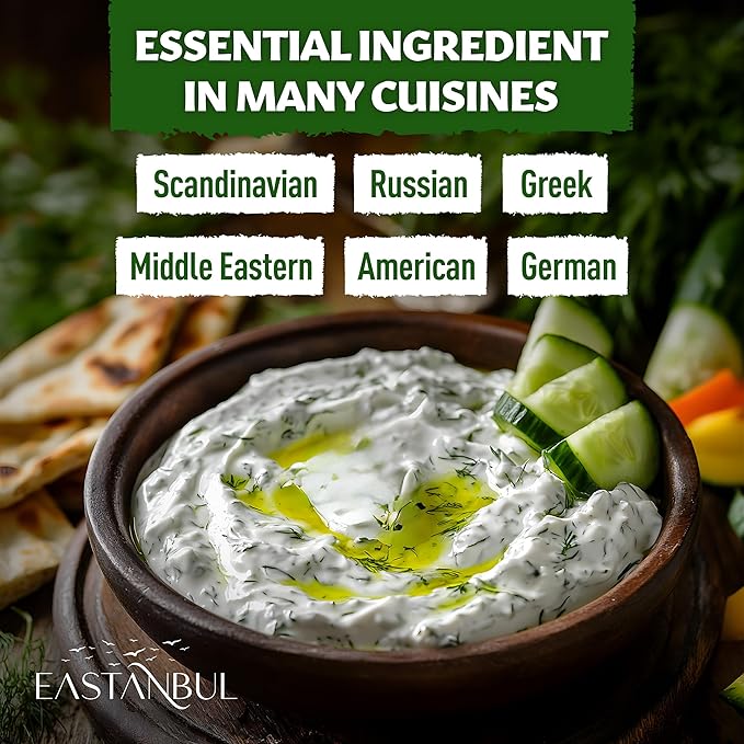 Eastanbul Dill Weed, 2.5oz Dried Dill Weed, Eneldo En Povlo, Pure, Freshly Cut, Sifted