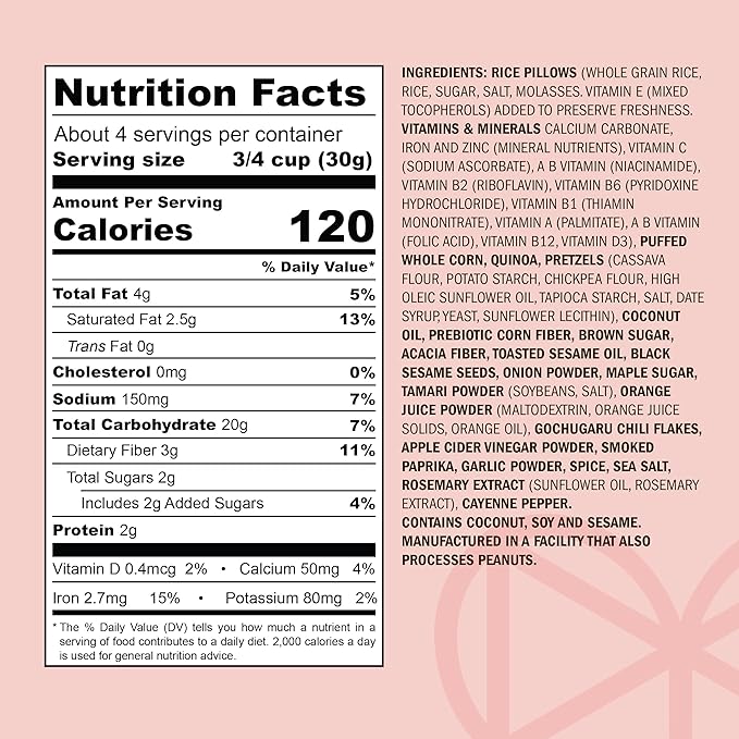 Marimix Snack Mix | Sweet Chili Sesame | Crunch Baked Sweet & Salty Savory Plant Based Naturally