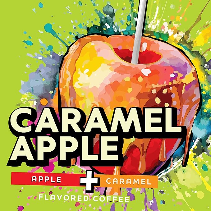 Java Factory Flavored Coffee Pods, Caramel Apple, Compatible with K Cup Brewers Including 2.0, 40
