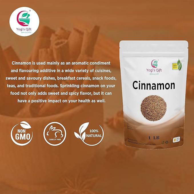 Crushed Cinnamon Bark 1 LB | Bulk Cinnamon Stick Pieces/Chips For Tea, Cooking | Rich Aroma and
