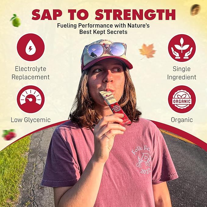 UnTapped Maple Syrup Energy Gels Pack of 20 | 5 All-Natural Flavors Including Coffee, Raspberry