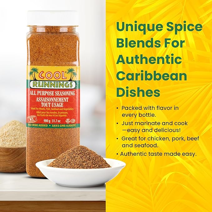 Cool Runnings All Purpose Seasoning 900g - Versatile Spice Blend for Marinating, Grilling, and