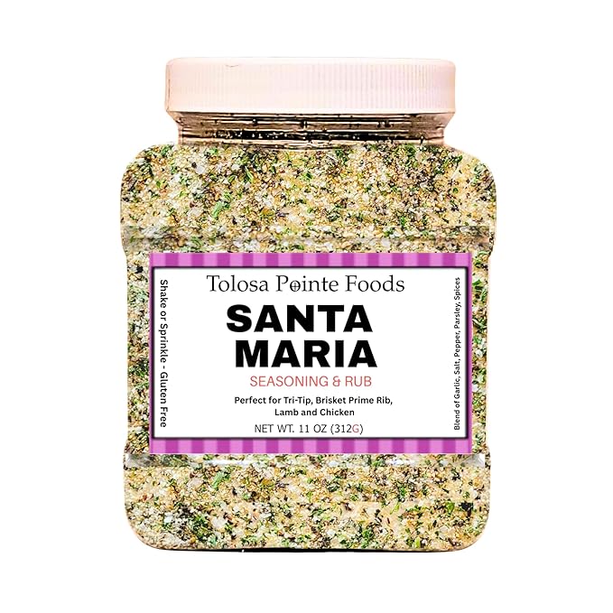 Tolosa Pointe - Santa Maria Seasoning 11 Oz Tri Tip, Steak, Chicken, Steak Seasoning for Grilling