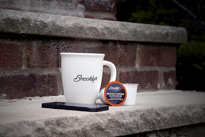 Brooklyn Beans Brooklyn Bridge Decaf Coffee Pods - Compatible with Keurig K Cup Brewers Including