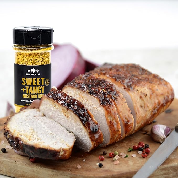 The Spice Lab Sweet + Tangy Mustard Rub - Perfect Harmony Of Honey Mustard Powder To Elevate Your