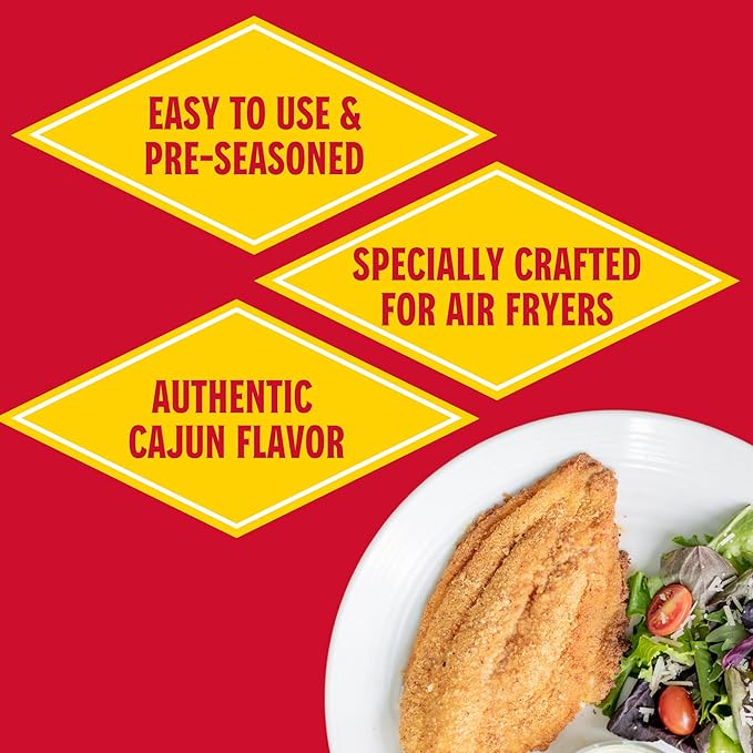 Louisiana Fish Fry, Air Fry Fish Coating Mix, 5 oz (Pack of 6)