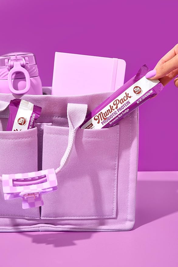 Munk Pack 15g Probiotic Keto Protein Bars - Low Sugar, High Protein -1g Sugar, 4g Net Carbs. Vegan
