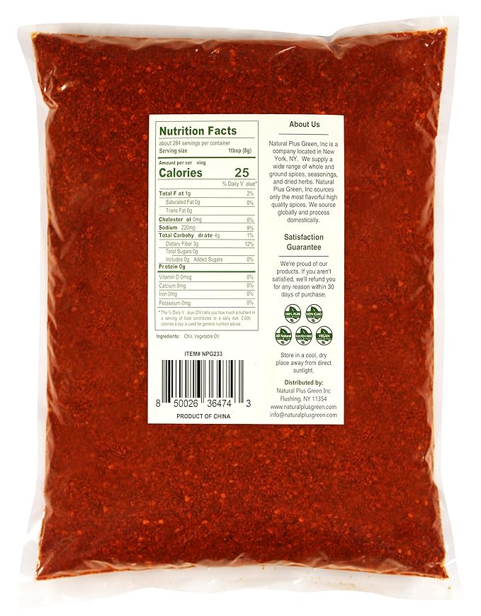 NPG Authentic Sichuan Chili Flakes 5 Pound, Extra Hot, Szechuan Crushed Red Pepper Powder Bulk
