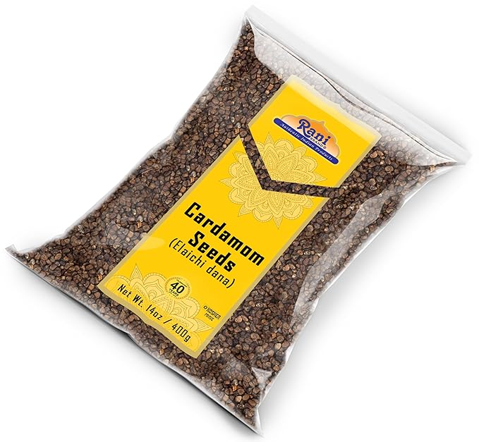 Rani Cardamom (Elachi) Decorticated Seeds Indian Spice 14oz (400g) ~ All Natural | Vegan | Gluten