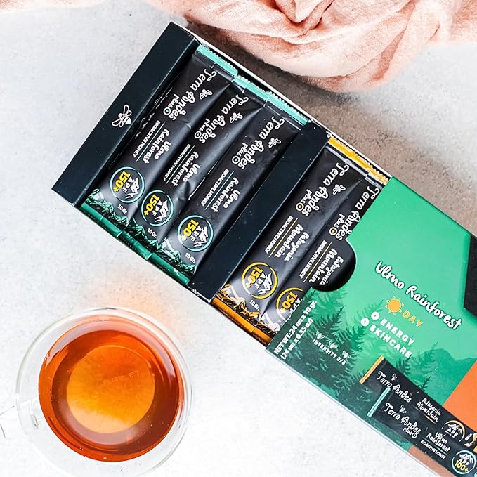 Organic Raw Honey Sachets 24 units by Terra Andes Plus - Ideal for Travel, Sports, Superfood Snacks