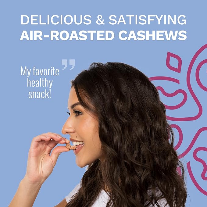Lightly Salted Cashews with Skin by Karma Nuts, Whole, Roasted, Vegan, Gluten Free, Low Net Carb