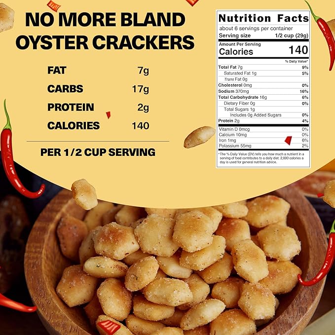 Wicked Minis Soup & Oyster Crackers - Saltine & Salted Flavored Mini Puffed Soup, Savory Snacking