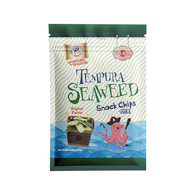Japanese Tempura Seaweed Snack Chips, Noriten ??Original Flavor | 5.29oz | Made in Japan by