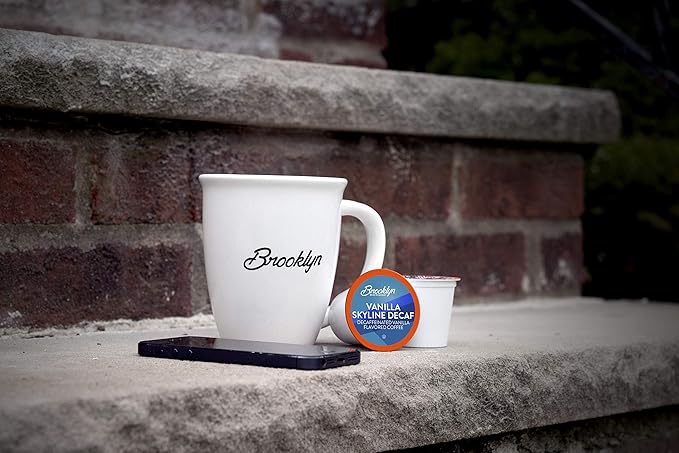 Brooklyn Beans Coffee Pods, Vanilla Skyline Decaf - Compatible with Keurig K Cup Brewers Including