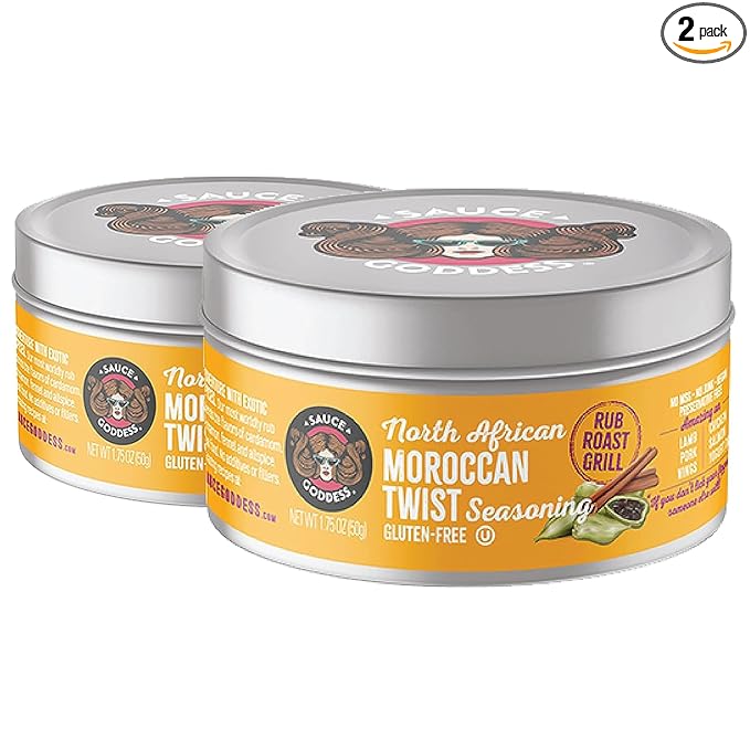 Sauce Goddess - Moroccan Twist Fresh Spice Blend - Vegan, Gluten-Free, No Sugar, Low Sodium