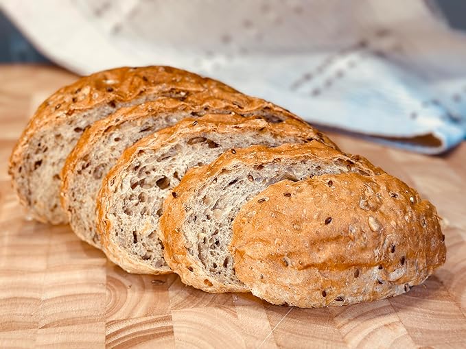 Molibake 8 Grain Bread Mix Pack of 4 - All-Natural Multigrain Baking Mix for Bread Machine and Oven