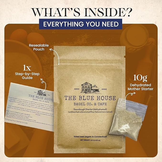 Dehydrated Sourdough Starter ??Mama Blue Artisan Sourdough Bread with 137+ Years Italian Heritage |