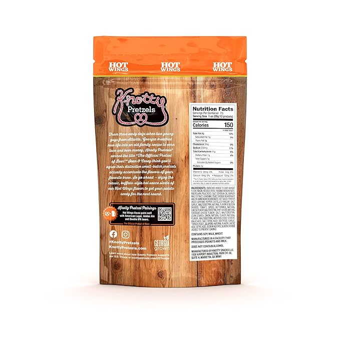 Knotty Pretzels ?쏷he Official Pretzel of Beer??7.5 oz Individual Seasoned Pretzels in Resealable