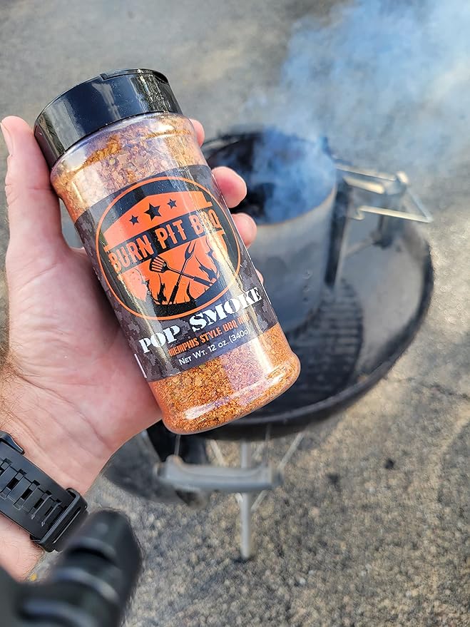 Burn Pit BBQ Pop Smoke Memphis Style BBQ Rub - Great with Ribs, Poultry, Beef, and Pork - 0g Sugar