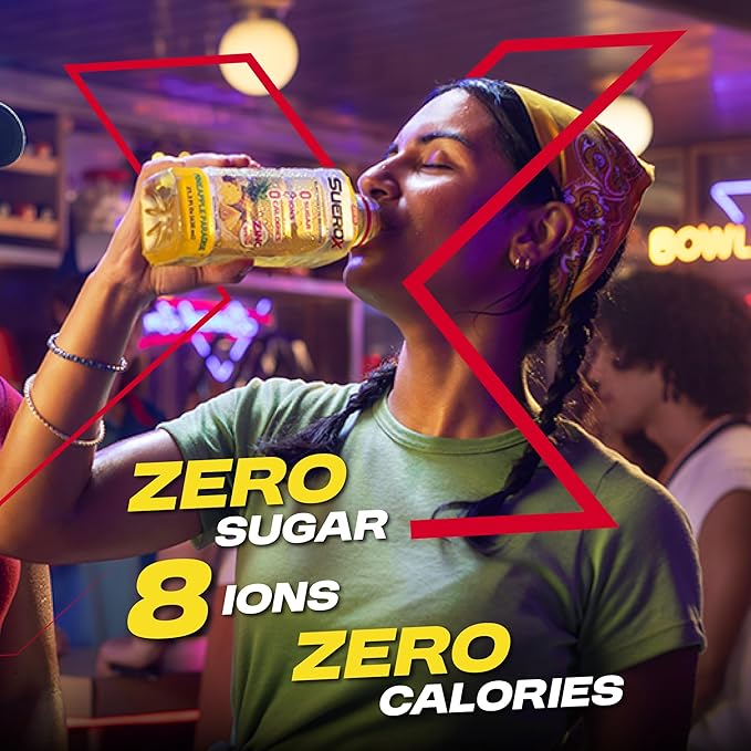 SueroX Sugar Free Sports Drink for Hydration and Recovery, Electrolyte Hydration Drink with 8 Ions