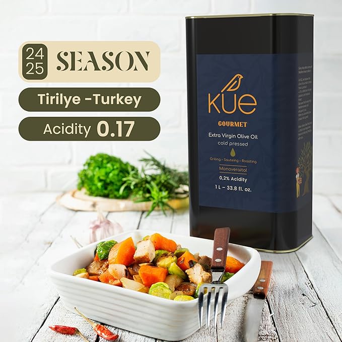 Kue Gourmet Extra Virgin Olive Oil Cold Pressed - Mediterranean Olive Oil - EVOO - Aceite de Oliva