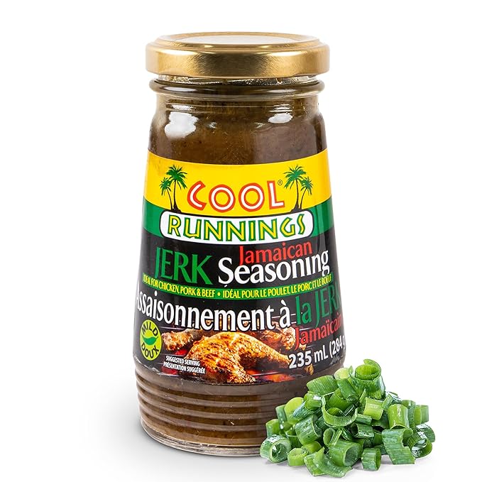 Cool Runnings Jerk Jamaican Seasoning Mild Sauce 284g - Authentic Mild Jamaican Sauce for