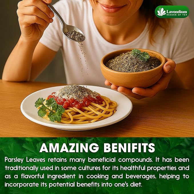 Lavendium, 4 oz Premium Dried Parsley Leaves ??100% Pure, Non-GMO, Gluten-Free, Vegan ??Aromatic