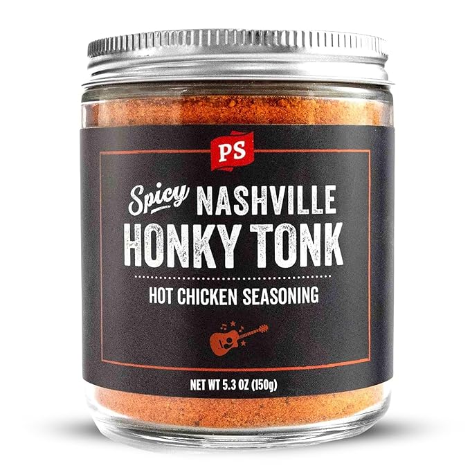 PS Seasoning Honky Tonk Nashville Hot Chicken Seasoning - Spicy Chicken BBQ Seasoning and Rubs for