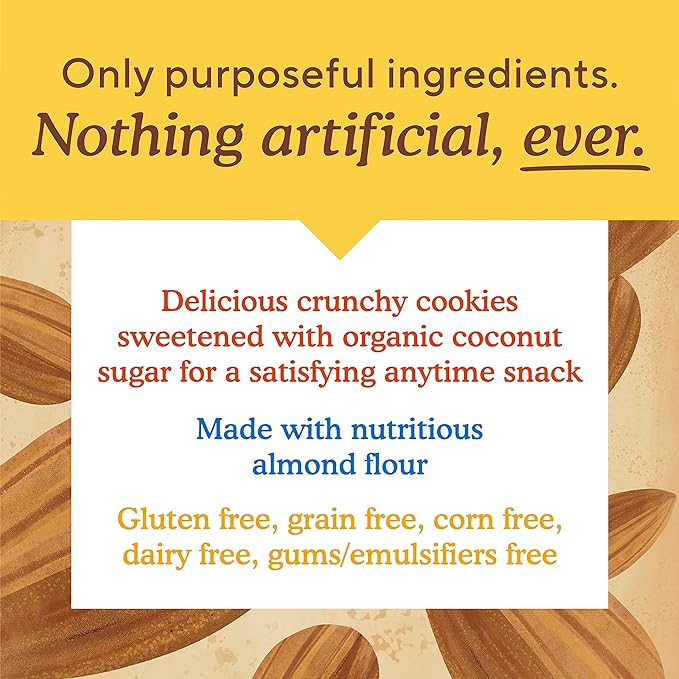 Simple Mills Almond Flour Crunchy Cookies, Toasted Pecan - Gluten Free, Vegan, Healthy Snacks, Made
